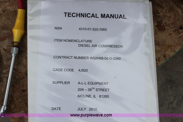 image for item H5814 Ingersoll Rand 2475 air compressor