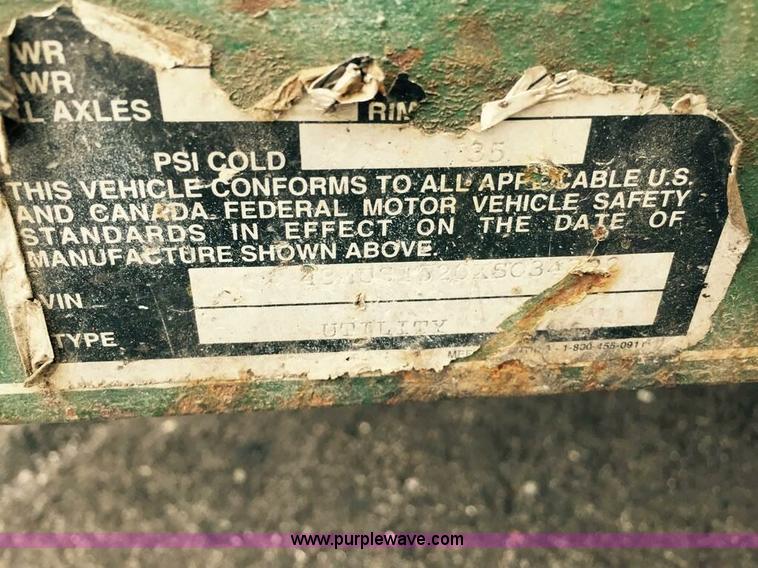 image for item H7568 1999 Biltrite 16' utility trailer