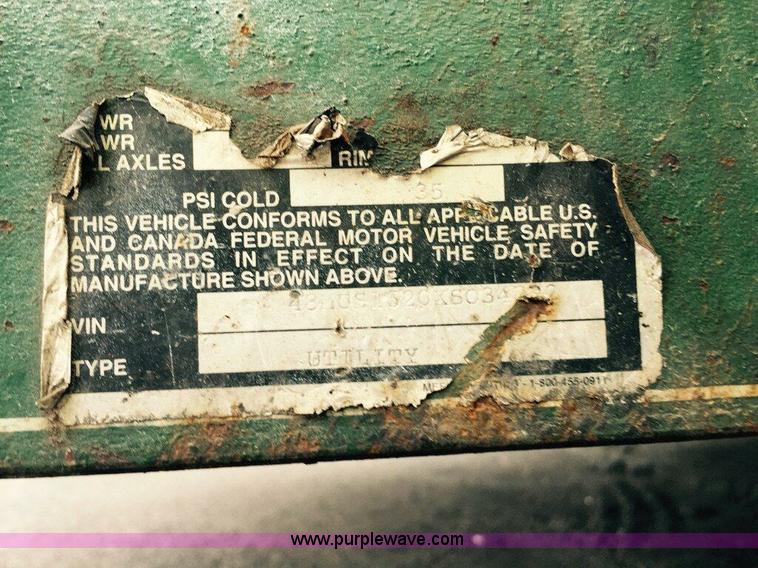 image for item H7568 1999 Biltrite 16' utility trailer