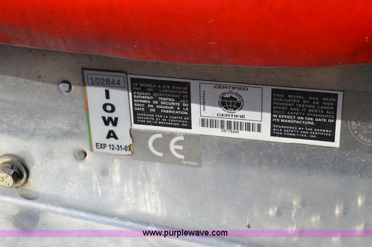 image for item I4530 2003 Polaris Indy 500 snowmobile