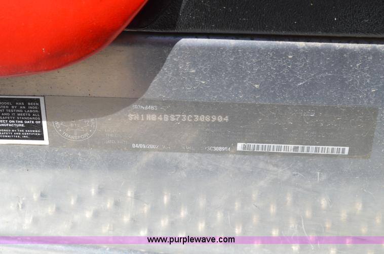 image for item I4530 2003 Polaris Indy 500 snowmobile