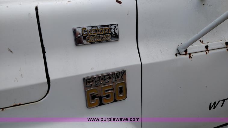 image for item F7777 1978 Chevrolet C50 Custom Deluxe flatbed truck
