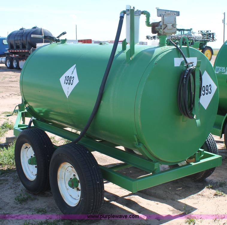 image for item H1504 Shop built 550 gallon fuel tank trailer