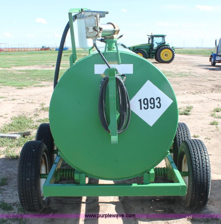 image for item H1504 Shop built 550 gallon fuel tank trailer