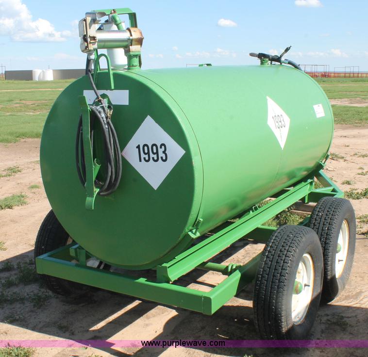 image for item H1504 Shop built 550 gallon fuel tank trailer