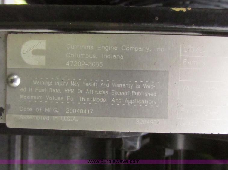 image for item H4632 2004 Cummins 6BT irrigation power unit