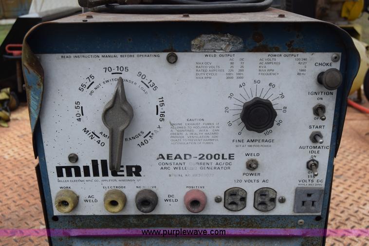 image for item J6641 Miller arc welder/generator