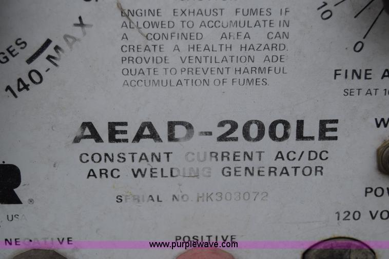 image for item J6641 Miller arc welder/generator