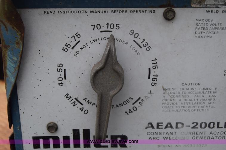 image for item J6641 Miller arc welder/generator