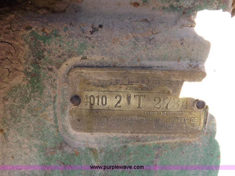 image for item K3930 John Deere 4010 tractor