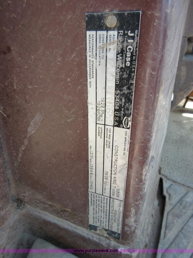 image for item D2433 1990 Case 580K backhoe