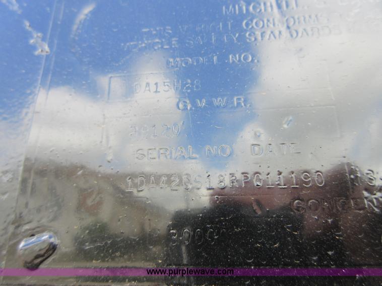 image for item D2443 1994 Trail-Eze equipment trailer