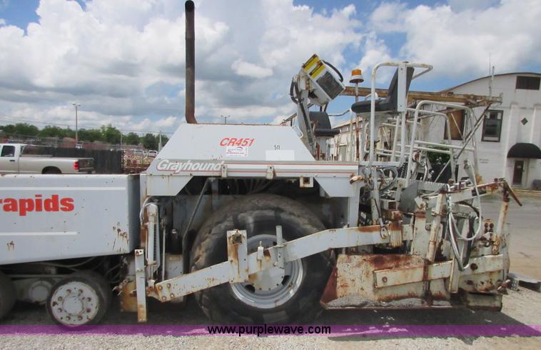 image for item D2446 Cedarapids CR451 asphalt paver