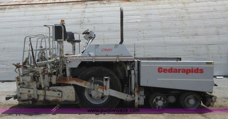 image for item D2446 Cedarapids CR451 asphalt paver