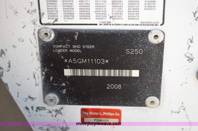 image for item G3565 2008 Bobcat S250 skid steer