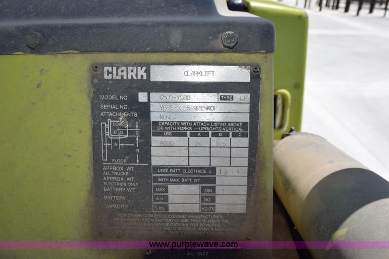 image for item H5081 Clark C500-YS80 forklift