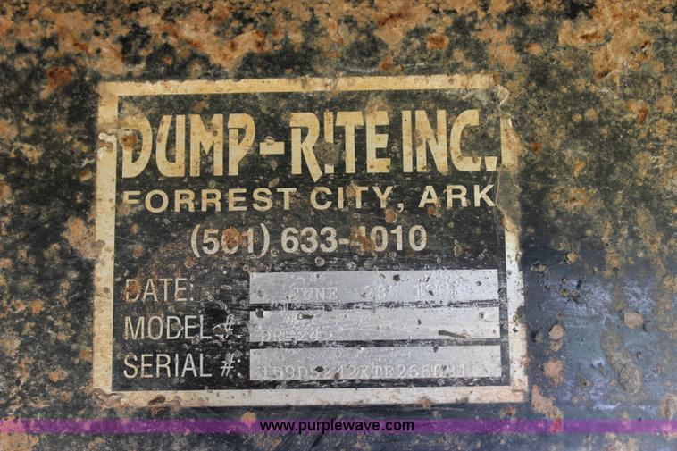 image for item I1670 1996 Dump Rite DR24 end dump trailer