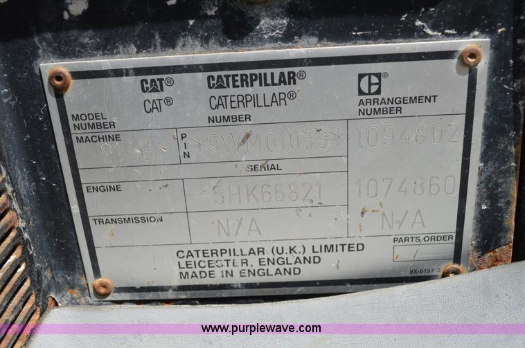 image for item I4525 1998 Caterpillar 914G wheel loader