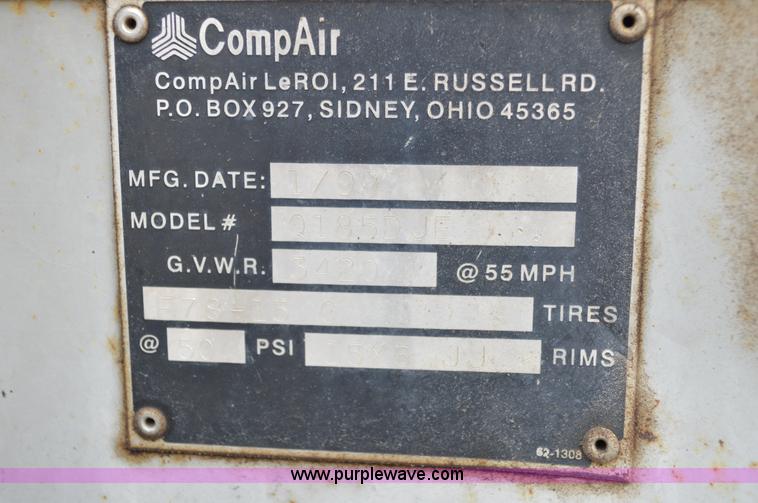 image for item I4554 Leroi 185 air compressor