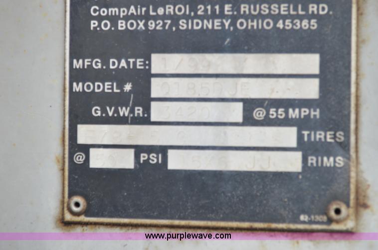 image for item I4554 Leroi 185 air compressor