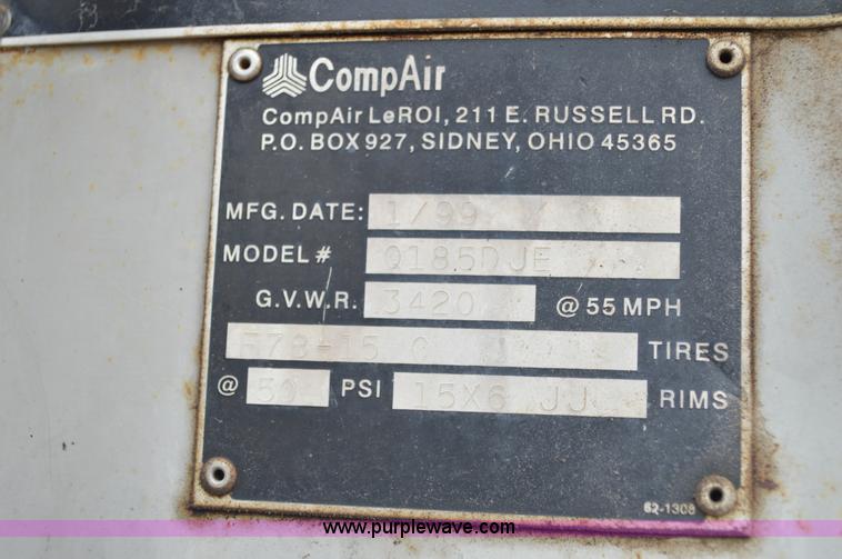image for item I4554 Leroi 185 air compressor