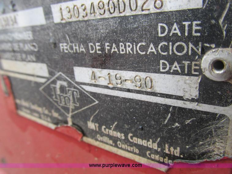 image for item K2127 IMT 13034 truck mounted crane