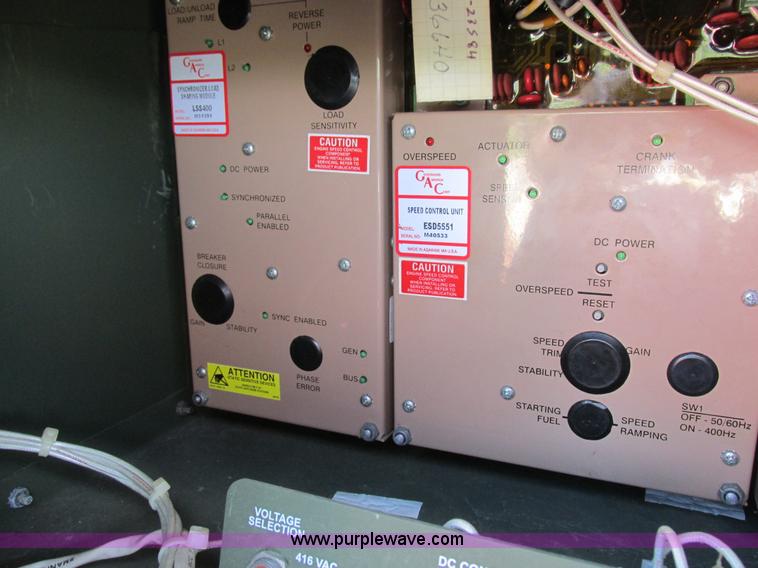 image for item K2134 2003 MCII OFNW8 MEP-816B generator