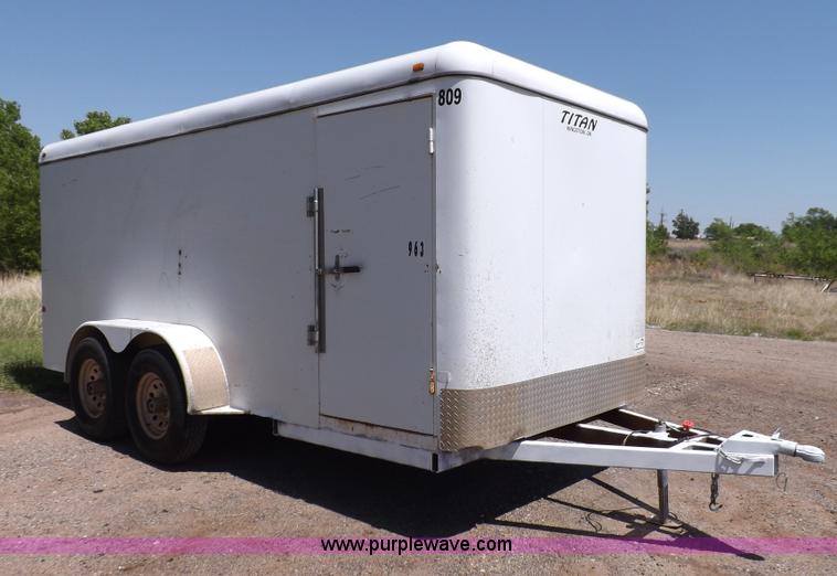 image for item K3882 2006 Titan enclosed trailer