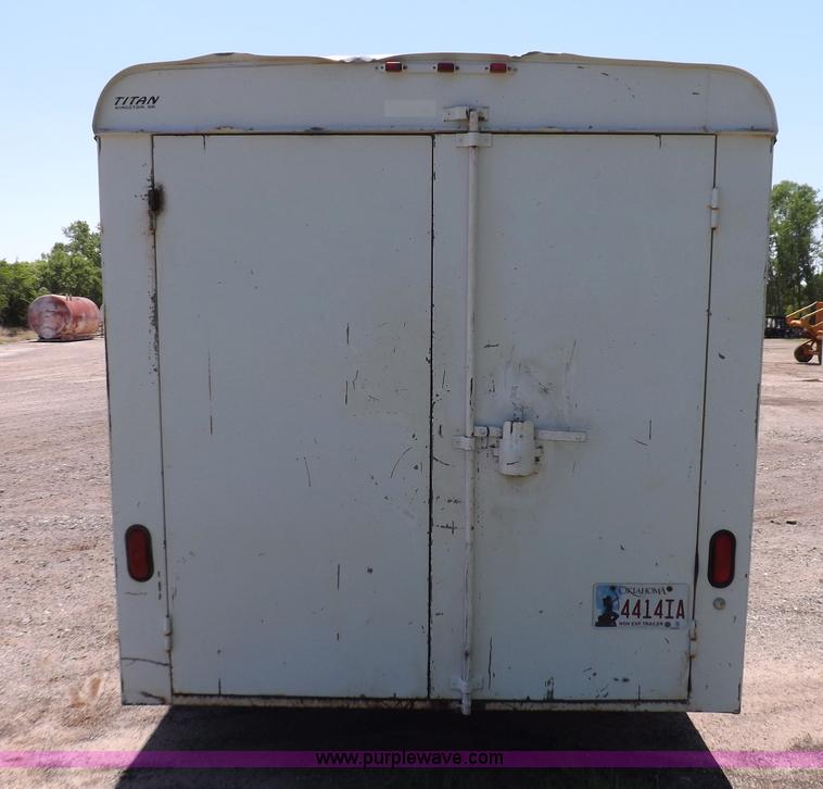 image for item K3882 2006 Titan enclosed trailer