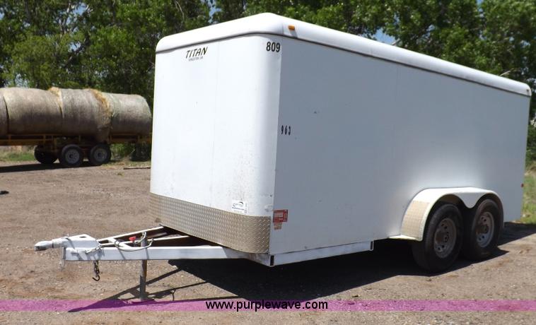 image for item K3882 2006 Titan enclosed trailer
