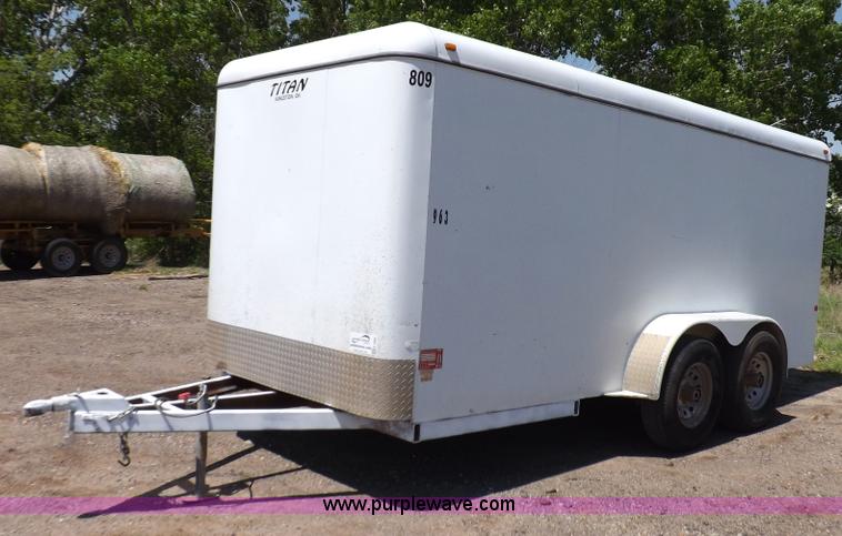 image for item K3882 2006 Titan enclosed trailer