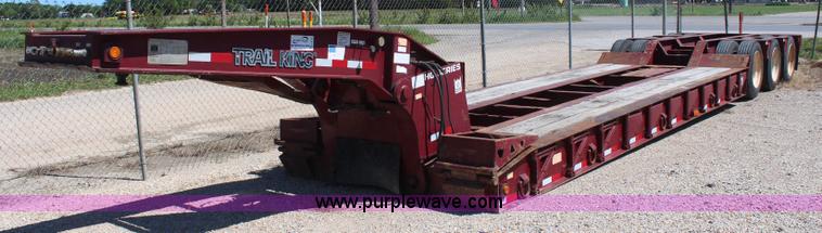 image for item K6777 1992 Trail King TK80HDG443 equipment trailer