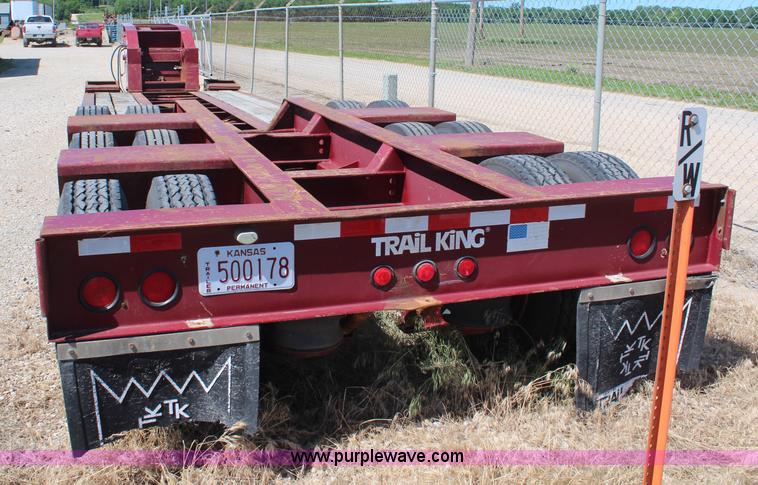image for item K6777 1992 Trail King TK80HDG443 equipment trailer