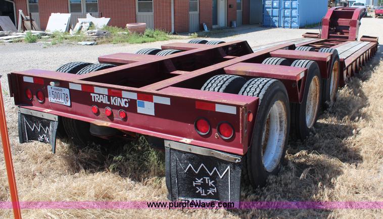 image for item K6777 1992 Trail King TK80HDG443 equipment trailer