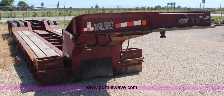 image for item K6777 1992 Trail King TK80HDG443 equipment trailer