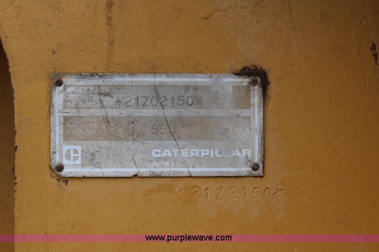 image for item K6881 1988 Caterpillar 963 track loader