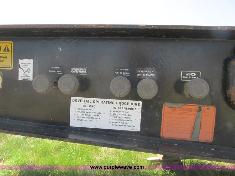 image for item A8795 1992 Trail King TK70HT-482 equipment trailer