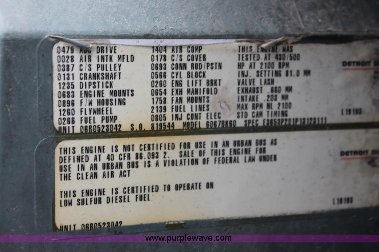 image for item H5812 2000 Kenworth W900 semi truck