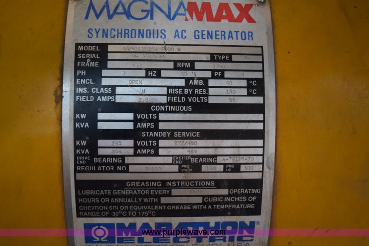 image for item AQ9165 Caterpillar D343 generator