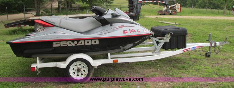 image for item B2970 (2) 2000 SeaDoo RX950 personal watercrafts with trailer