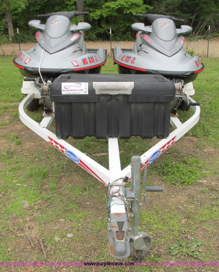 image for item B2970 (2) 2000 SeaDoo RX950 personal watercrafts with trailer