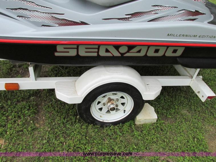 image for item B2970 (2) 2000 SeaDoo RX950 personal watercrafts with trailer