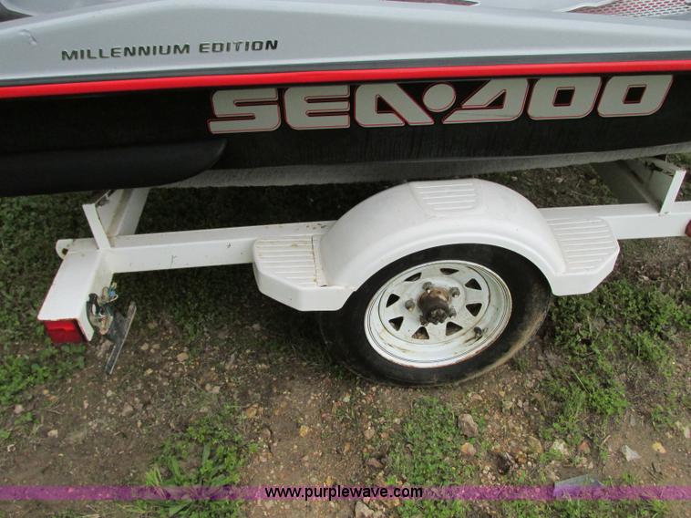 image for item B2970 (2) 2000 SeaDoo RX950 personal watercrafts with trailer