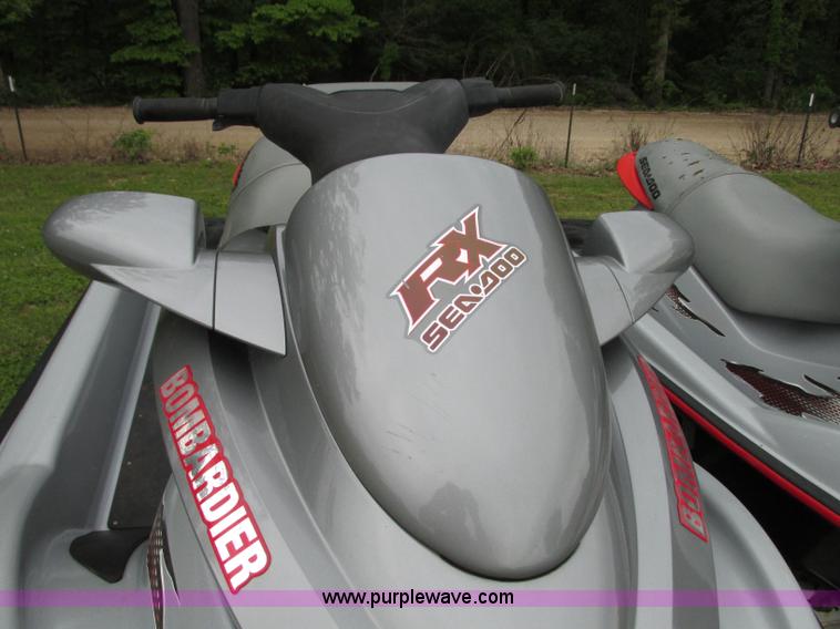 image for item B2970 (2) 2000 SeaDoo RX950 personal watercrafts with trailer