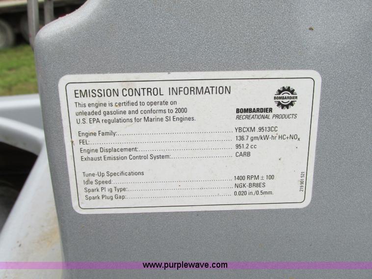 image for item B2970 (2) 2000 SeaDoo RX950 personal watercrafts with trailer