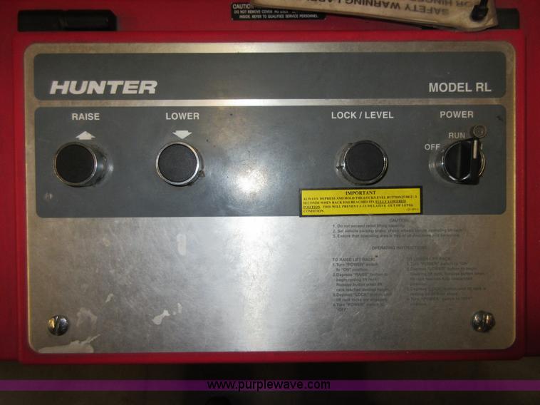 image for item BA9290 Hunter RL parallel lift rack