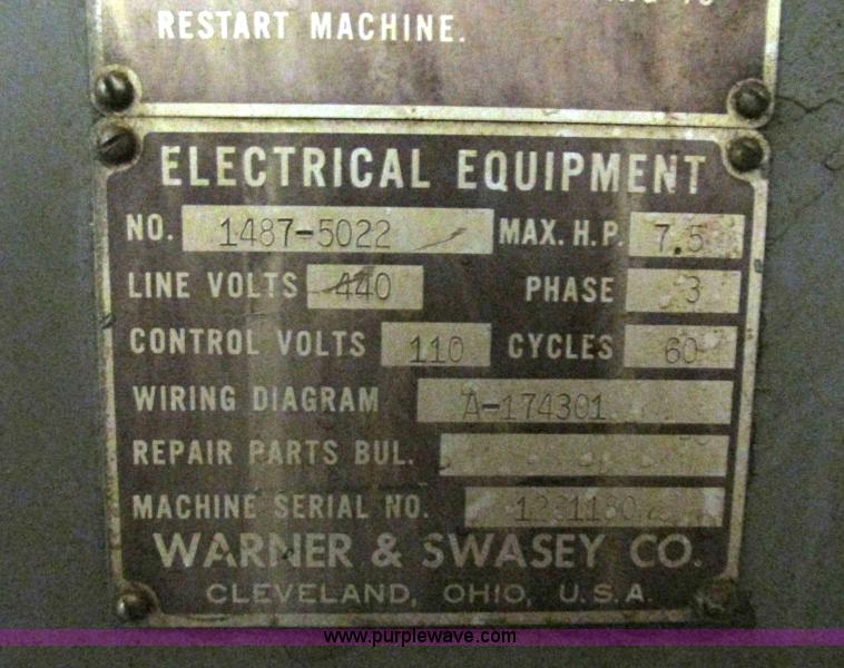 image for item BM9242 Warner & Swasey #3 turrent lathe