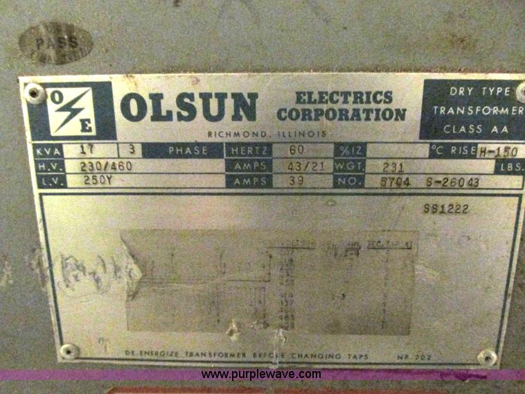 image for item BM9244 Olson transformer