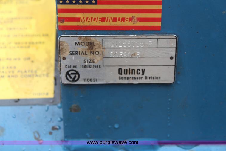 image for item BO9406 Quincy 155T15HP air compressor