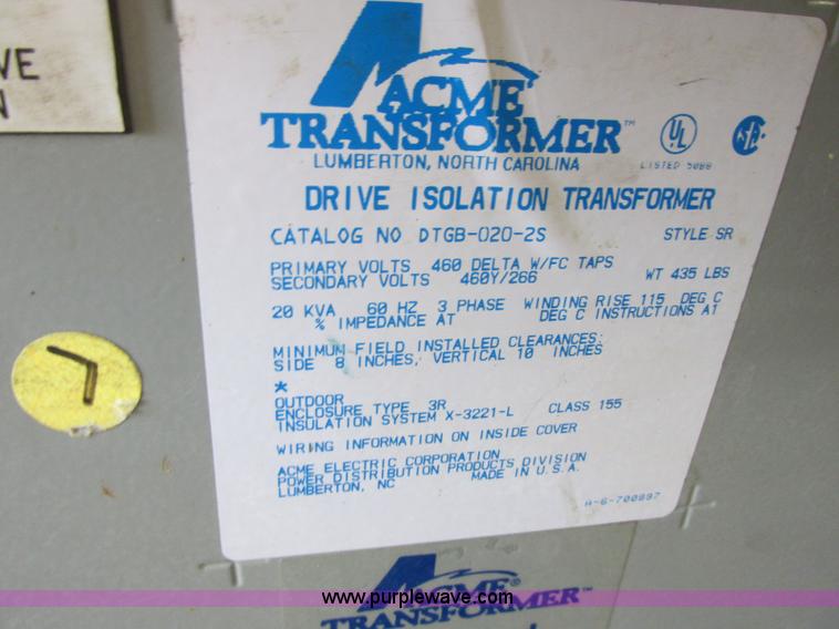 image for item BP9759 Arma drive isolation transformer